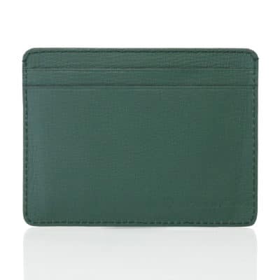 business card holder green crocodile leather goods