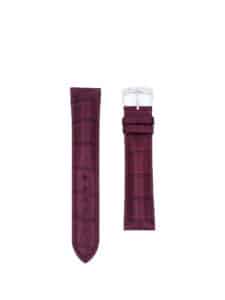 Classic 3.5 watch strap burgundy semi matte alligator