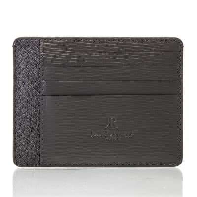 leather goods slim card holder calf brown