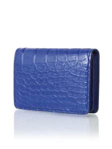 Easy wallet Sawaya collection Saibi blue - Maison Jean Rousseau