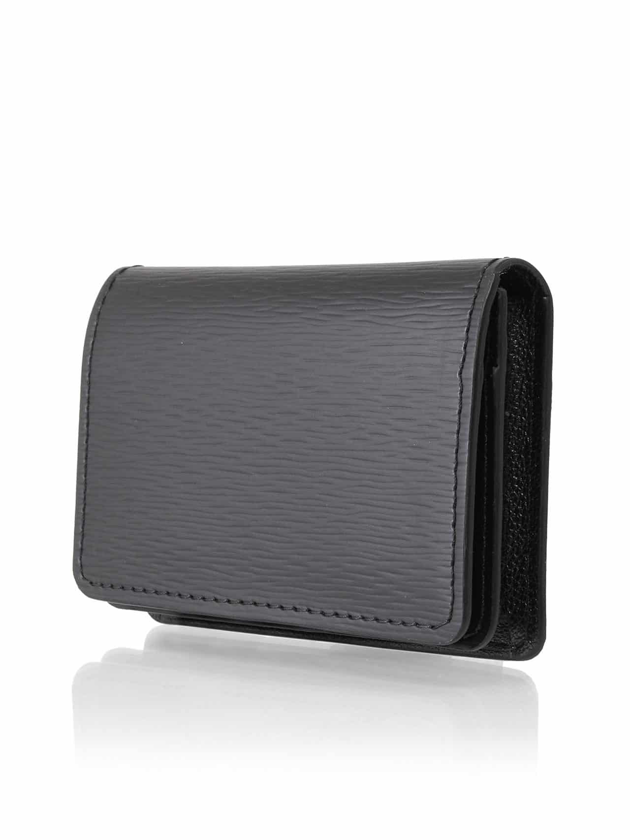 Louis Vuitton Business Card Holder Epi Noir Black in Leather with