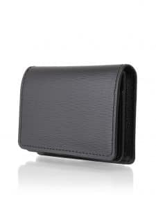 Business cardholder black calf