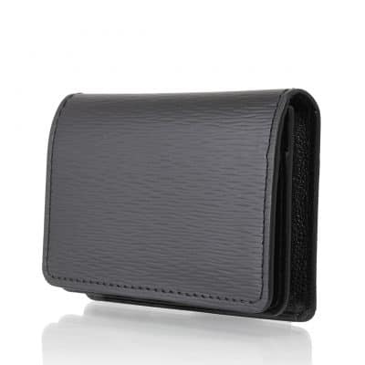 leather goods business cardholder calf black