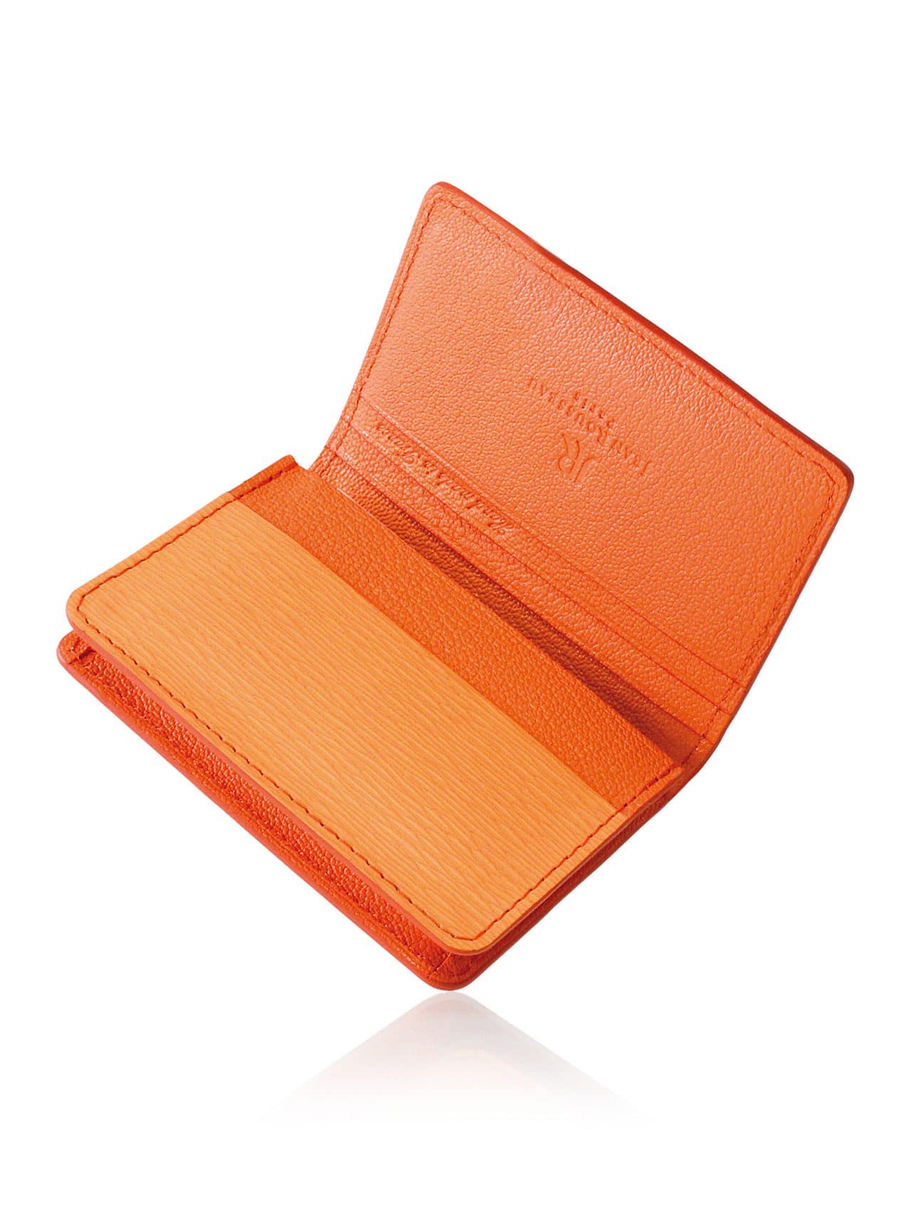 Money Clip Wallet clementine embossed calf - Maison Jean Rousseau