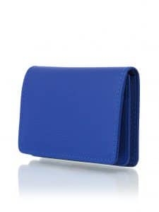 CNI Cardholder blue king embossed calf - Maison Jean Rousseau