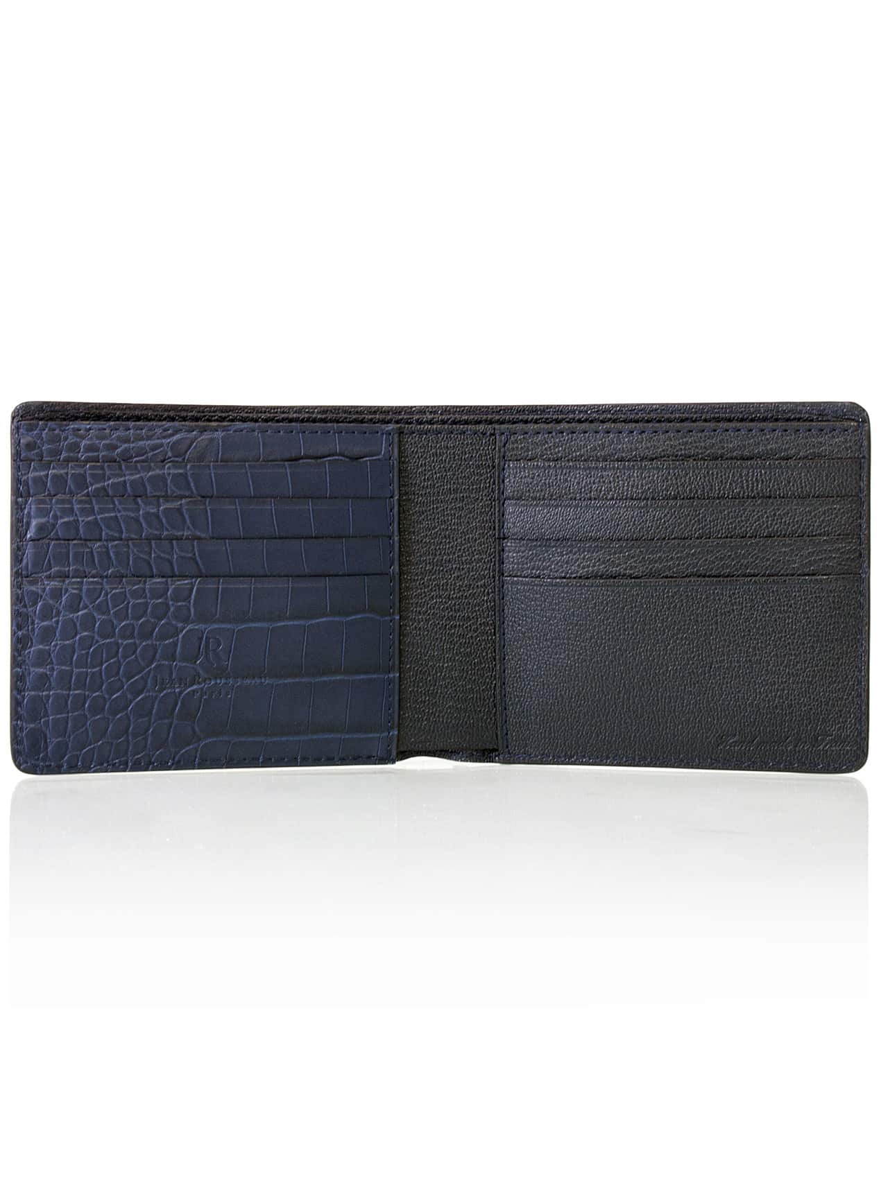 Hipster Wallet alligator semi matte olive - Maison Jean Rousseau