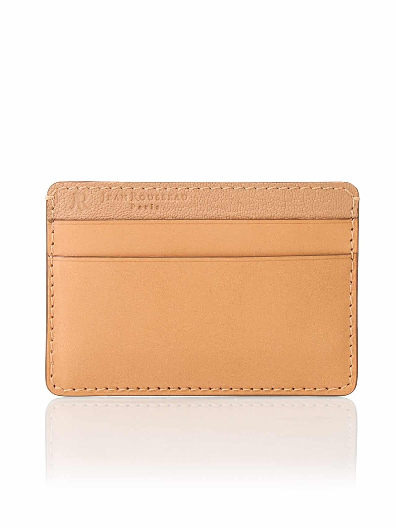 Business Cardholder black embossed calf - Maison Jean Rousseau