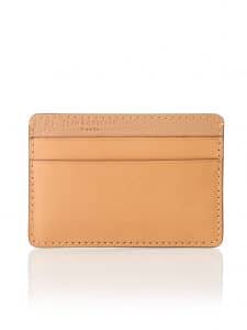 "Essentiel" slim cardholder gold calf