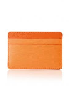 "Essentiel" slim cardholder clementine calf