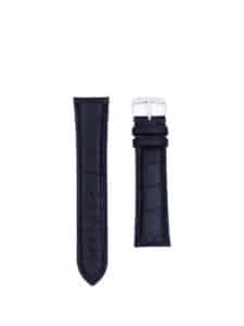 Classic 5.0 watch strap black semi matte alligator