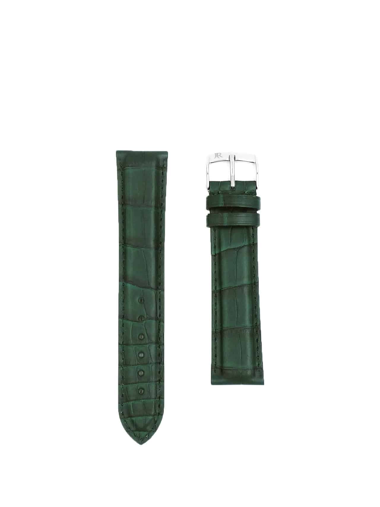 Classic 3.5 watch strap green thuya semi matte alligator - Maison Jean ...