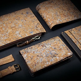 card holder cork men leather goods watch straps