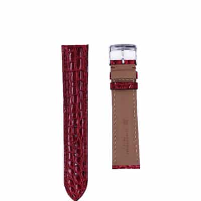 bracelet de montre cuir 20mm rouge