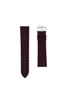 Classic 3.5 watch strap brown semi matte alligator - round scales