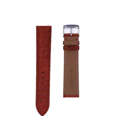 Bracelet de montre alligator 20 mm rouge