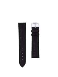 Classic 3.5 watch strap coffee semi matte alligator - round scales