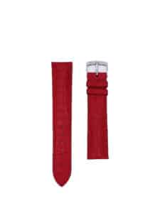 Classic 3.5 watch strap carmine semi matte alligator - round scales