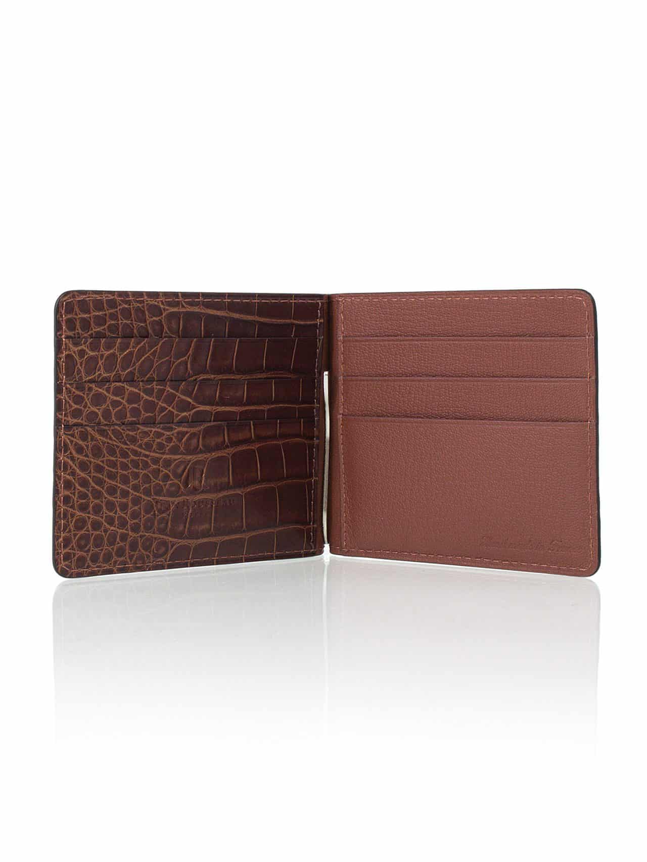 Mandarina Agua Roble Money Clip Wallet with Pocket