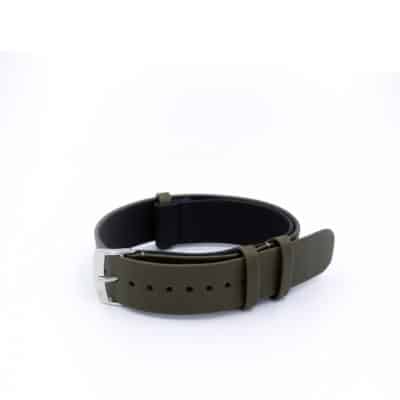 Nato watch strap rubber green men