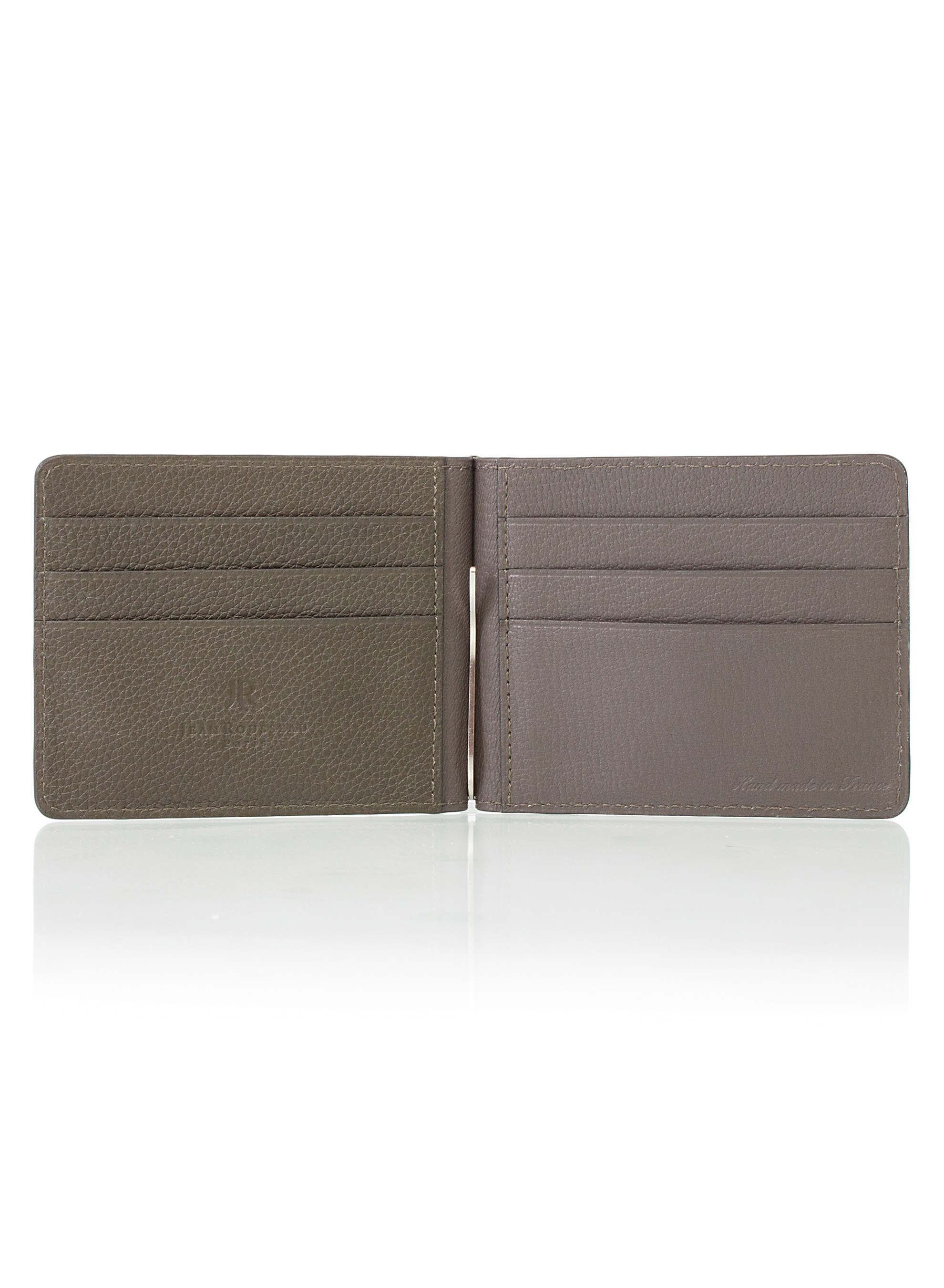 Money Clip Wallet veg tan calf - Maison Jean Rousseau