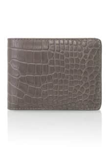 "Hipster" wallet olive semi matte alligator