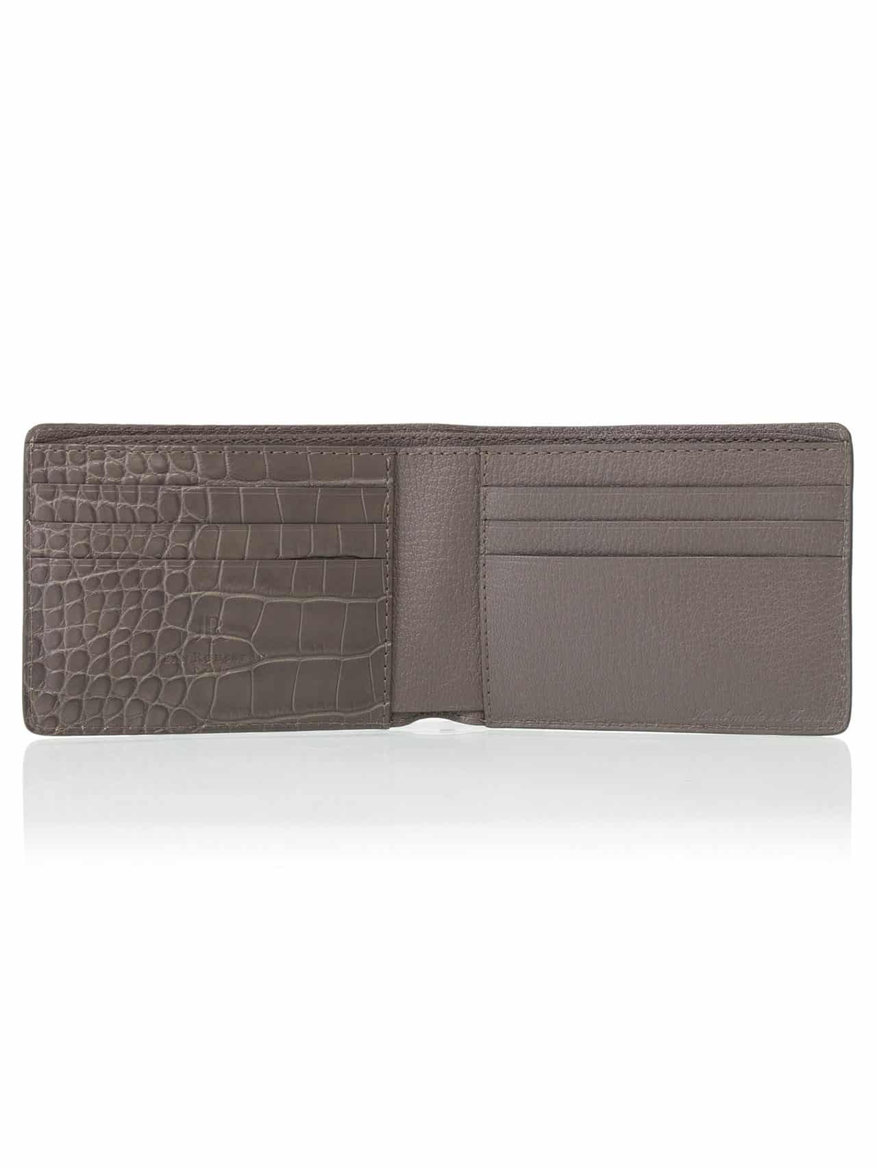 Hipster Wallet alligator semi matte olive - Maison Jean Rousseau