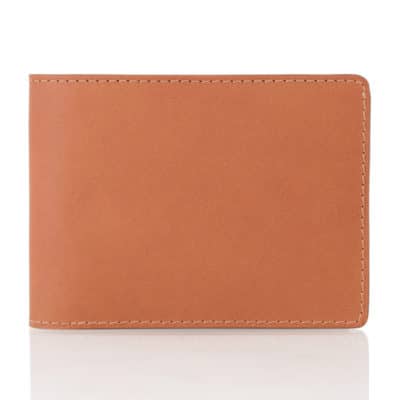 leather goods wallet calf brown jean rousseau