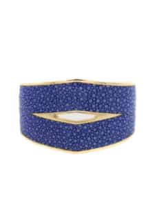 Bracelet Vénus galuchat bleu