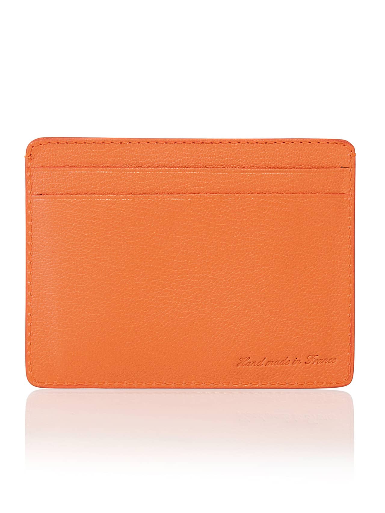 CNI cardholder orange lizard - Maison Jean Rousseau