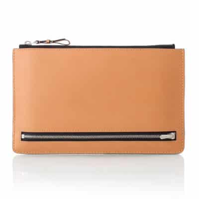 document holder men calf beige leather goods