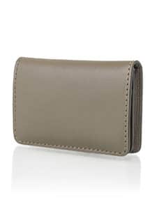 Business cardholder khaki calf