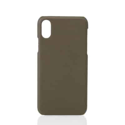 iPhone Xs case khaki calf