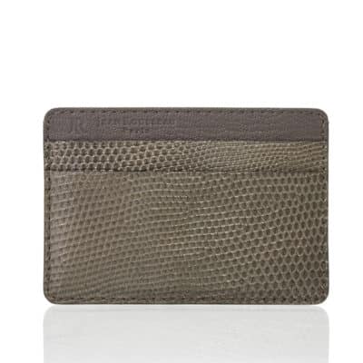 Card holder stingray grey kaki brown