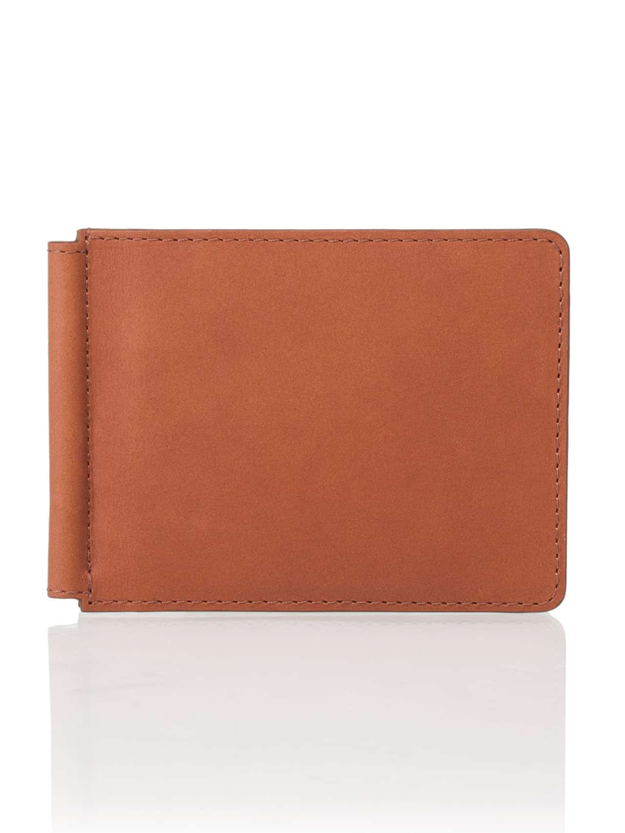 Money Clip Wallet veg tan calf - Maison Jean Rousseau