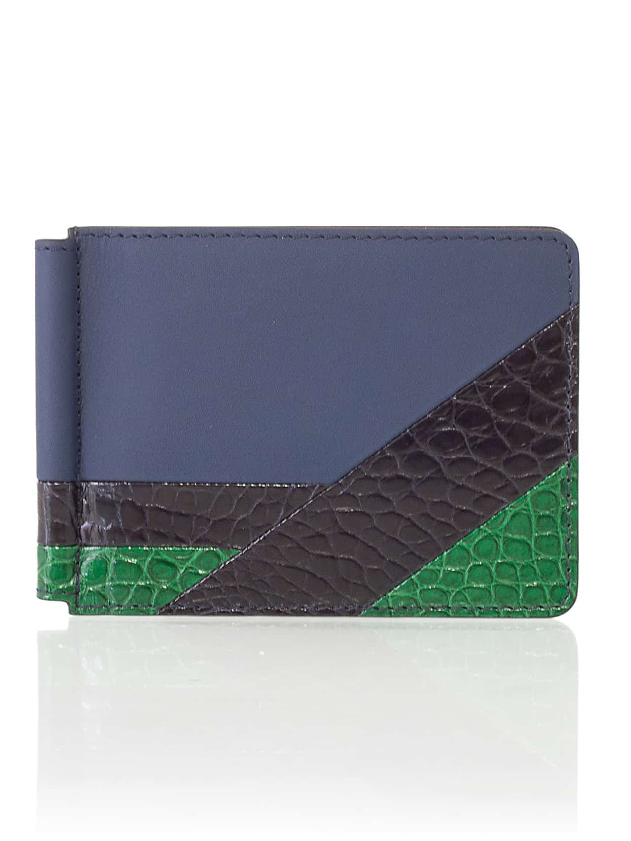 Money Clip Wallet clementine embossed calf - Maison Jean Rousseau