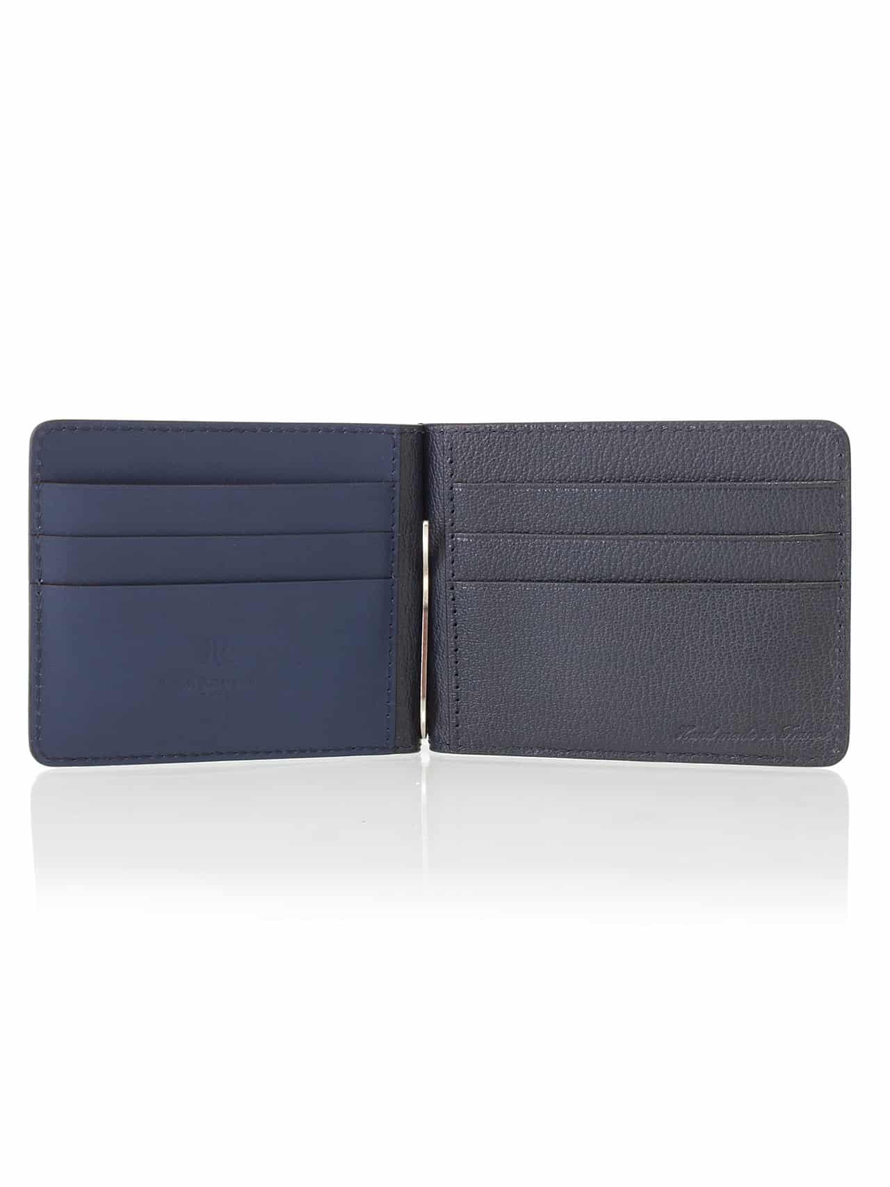 Money Clip Wallet clementine embossed calf - Maison Jean Rousseau