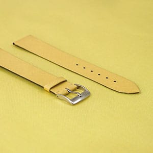 bracelet alcantara jaune jean rousseau