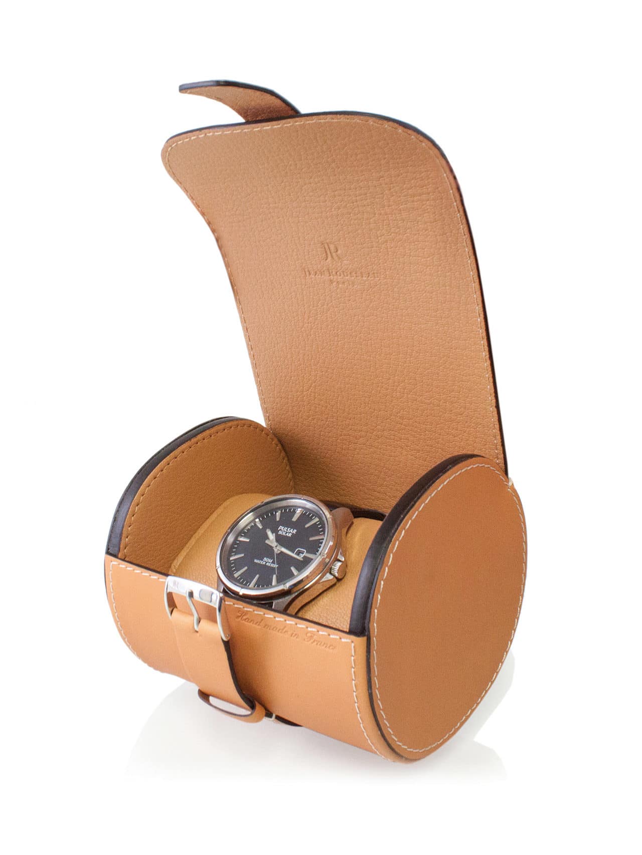 Watch Roll for 6 Watches - Tan - Vegetable Tanned Leather