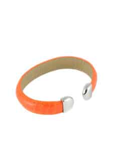 Bracelet Neptune alligator semi-mat orange