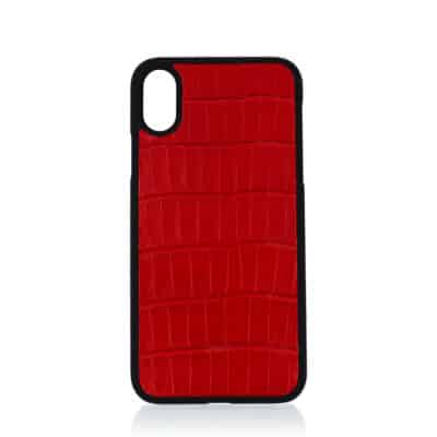 iphone case apple red crocodile