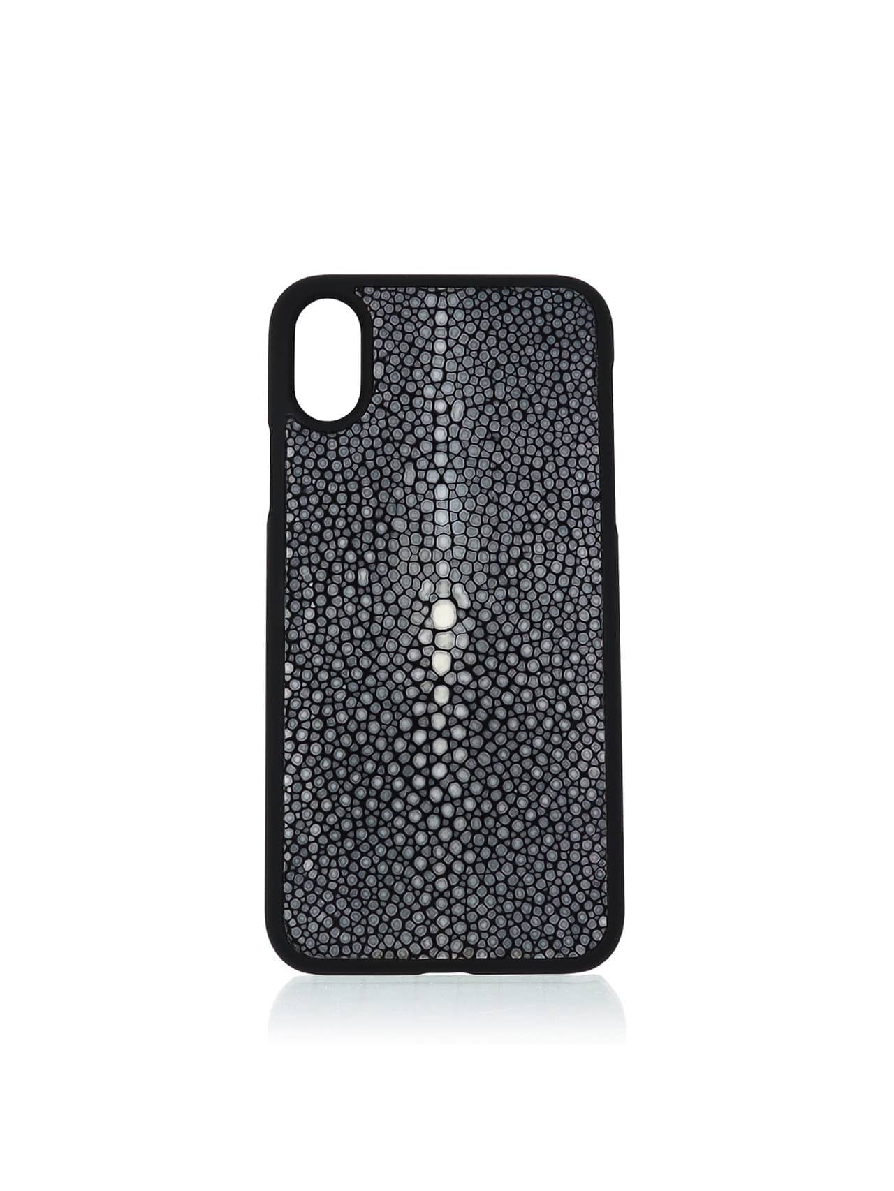 Ihpone Xs case apple black shagreen