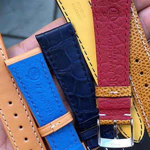 watch straps red blue yellow brown black jean rousseau