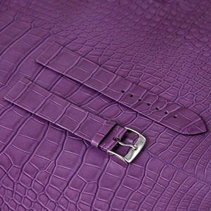 luxury strap violet alligator