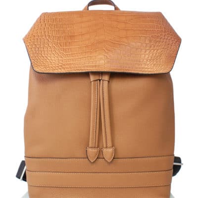 Back pack mix crocodile brown