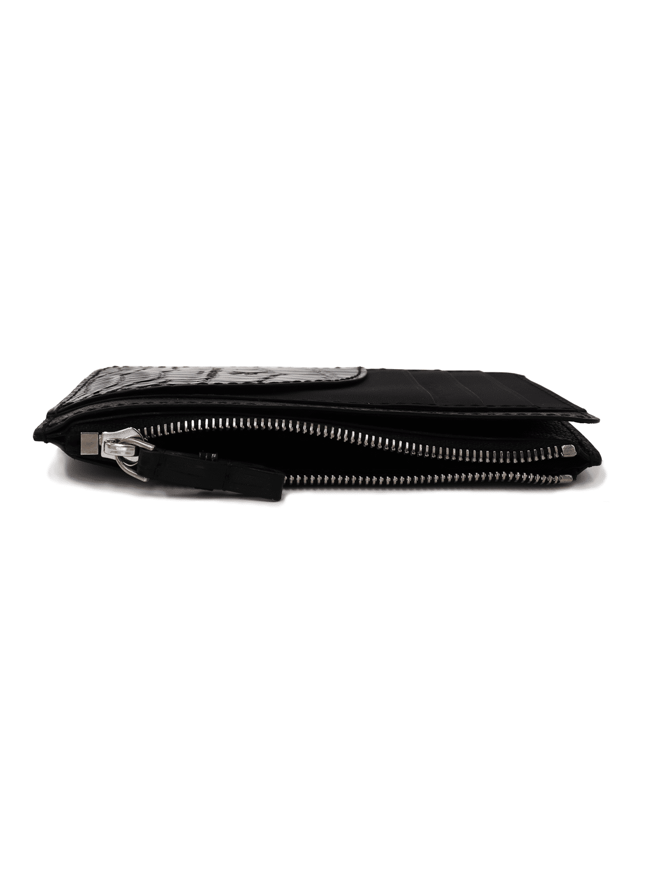 wallet zip zippy crocodile black