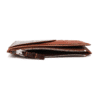 wallet zip zippy crocodile orange brown