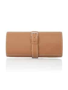 Soft watch roll camel calf