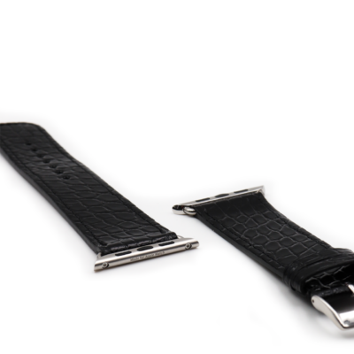 apple watch strap alligator black