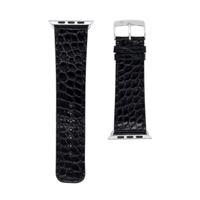 apple watch strap alligator black