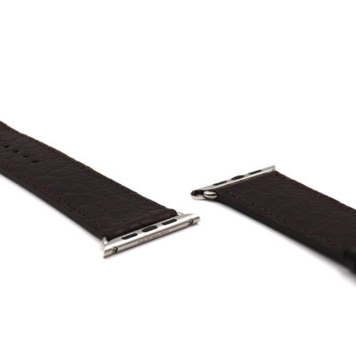 apple watch strap alligator brown